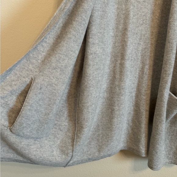 Garnet Hill 100% Cashmere Sweater Cardigan Medium Gray - Picture 7 of 15
